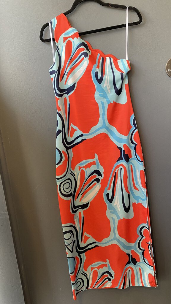 One Shoulder Maxi Dress