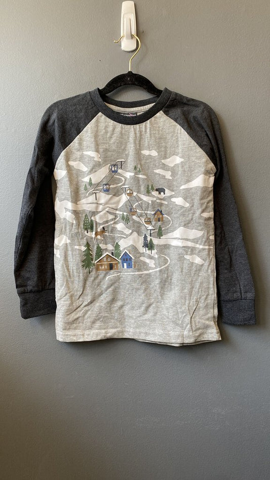 Chairlift Slopes Long Sleeve Tee