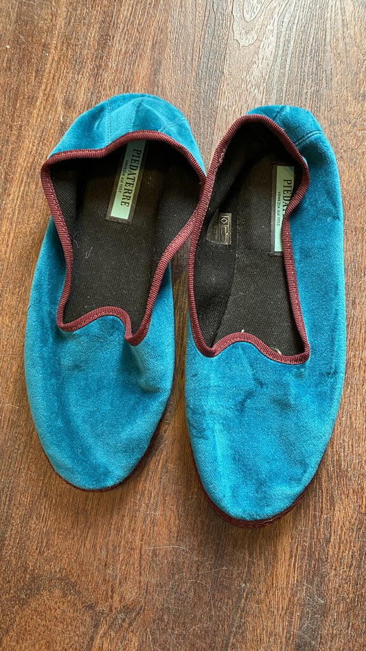 Velvet Slipper Flats (38)