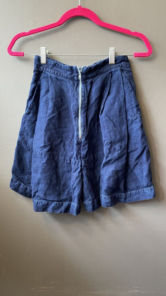 High Rise Denim Shorts