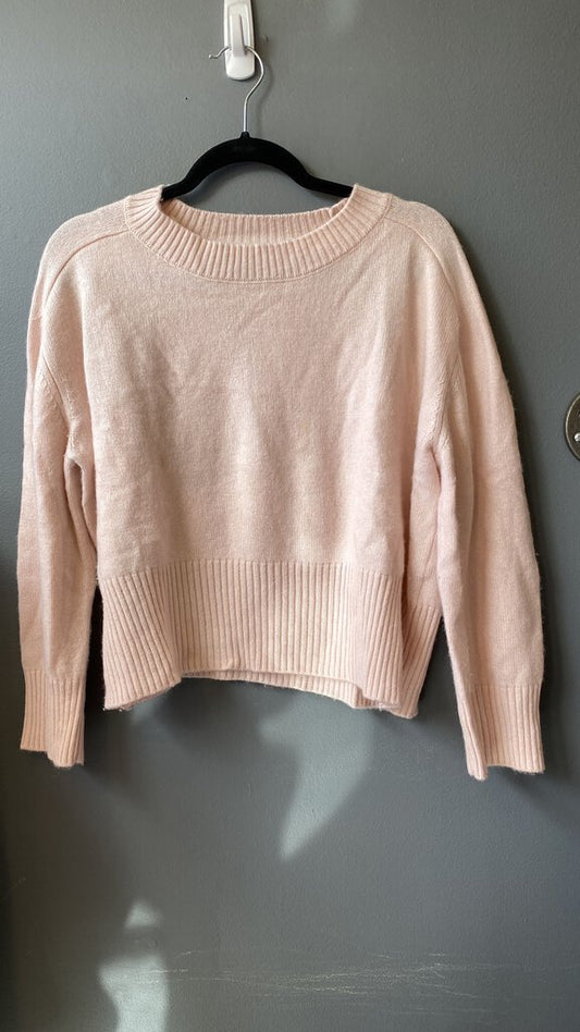 Crop Cashmere Crewneck Sweater