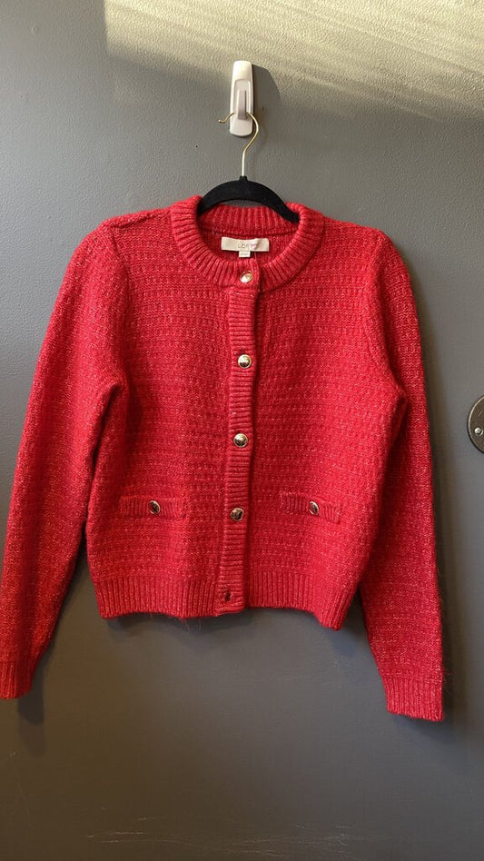 Lady Cut Knit Cardigan Sweater