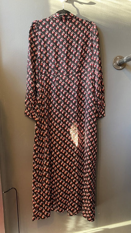 Bus Stop Button Front Maxi Dress