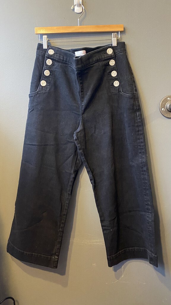 High Waist Wide Leg Sailor Jeans