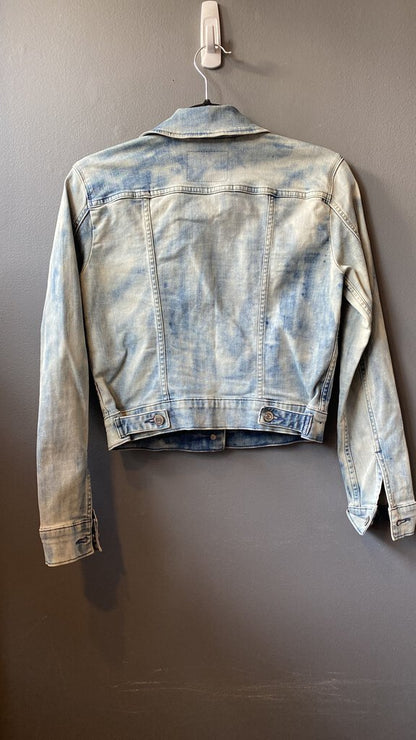 Acid Wash Stretch Denim Jacket