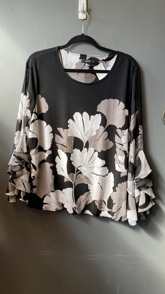 Ginko Print Jersey Blouse