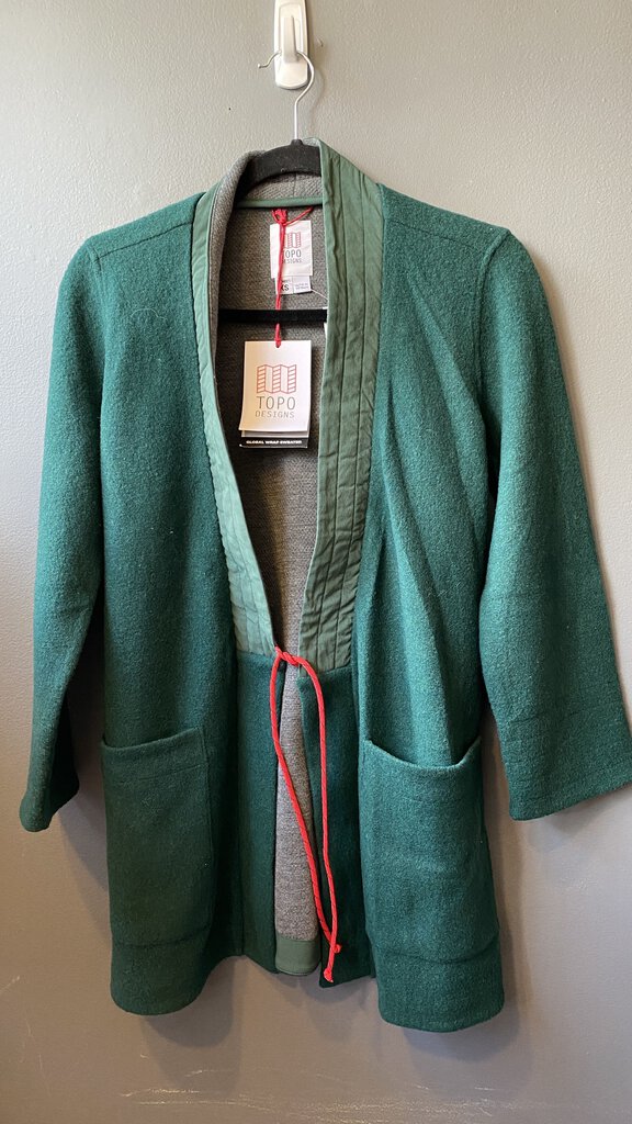 Fleece Open Jacket w/ Ties