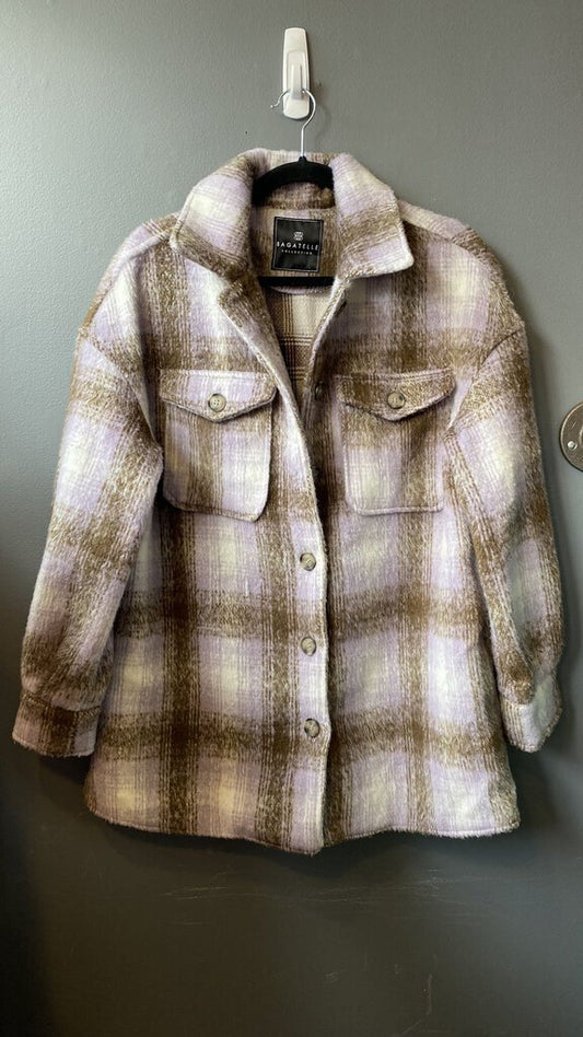 Plaid Shacket Shirt Jacket