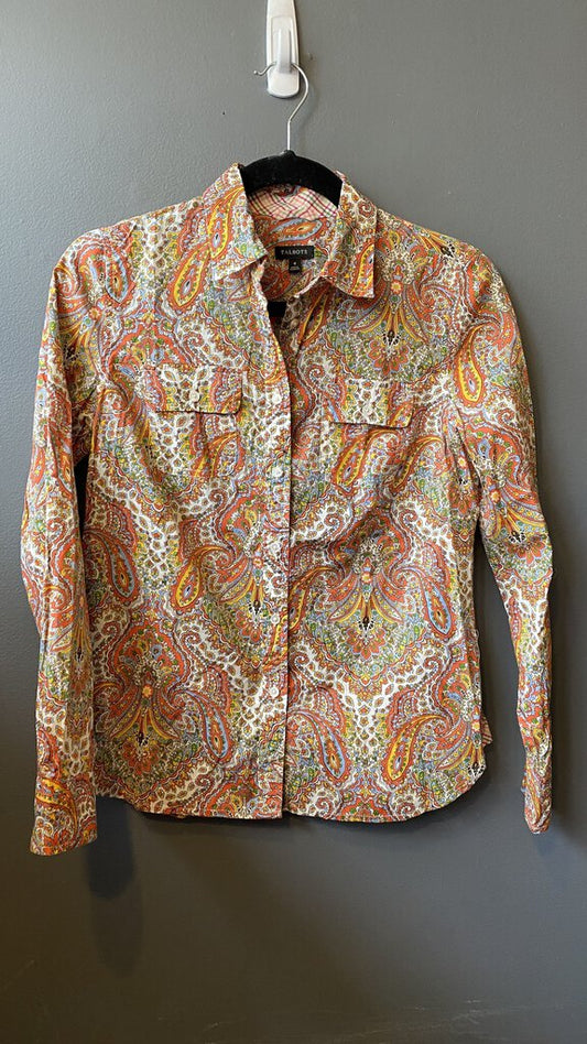 Paisley Print Button Up