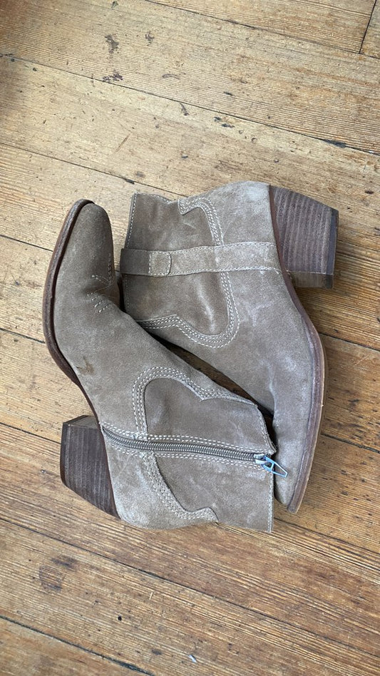 Western Suede Booties