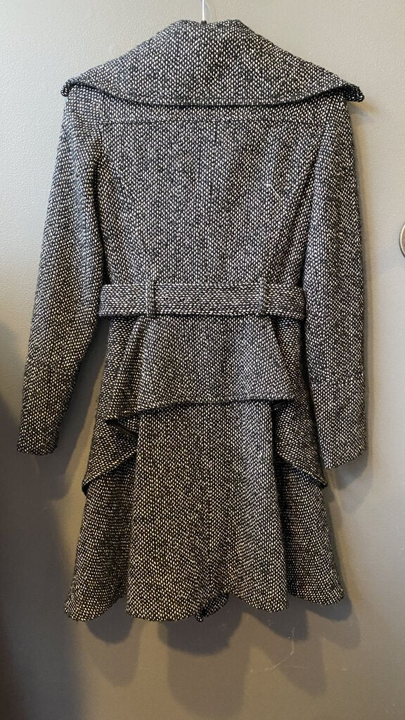 Fit Flare Tweed Coat