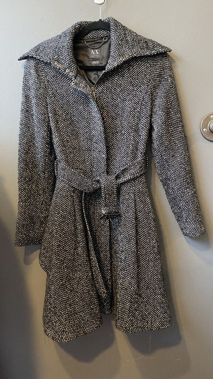 Fit Flare Tweed Coat