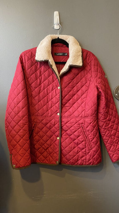 Quilted Sherpa Collar Jacket