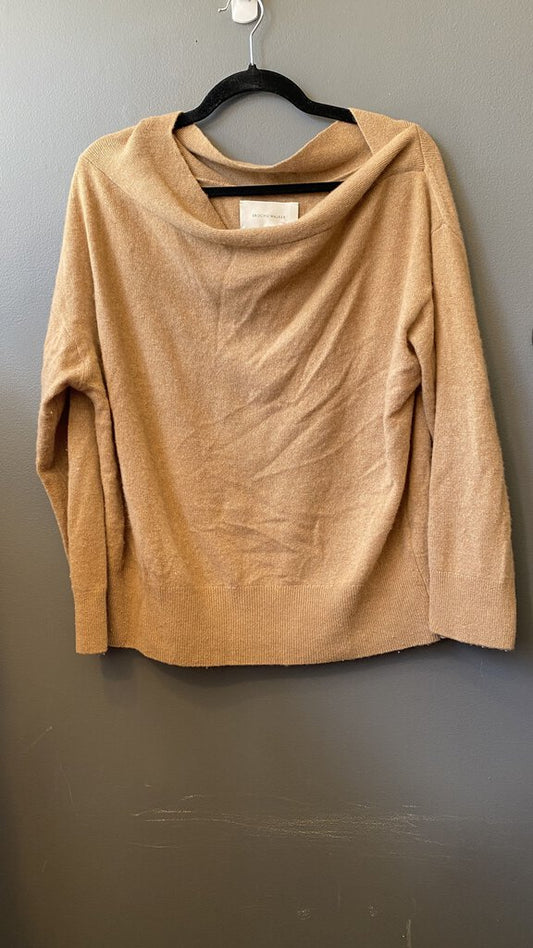 Boatneck Drop Shoulder Cashmere Sweater