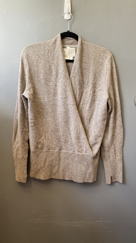 Faux Wrap Cashmere Sweater