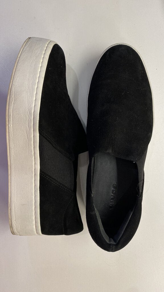 Suede Platform Slip On Sneakers (as is)