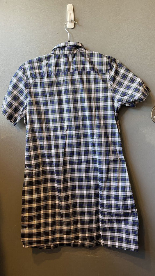 Plaid Popover Shirtdress