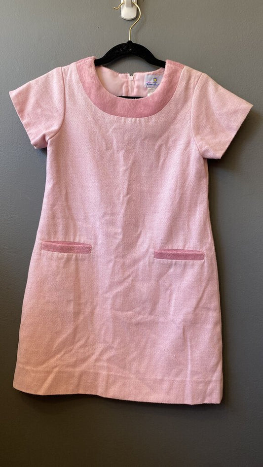 Pink Pocket Front Shift Dress