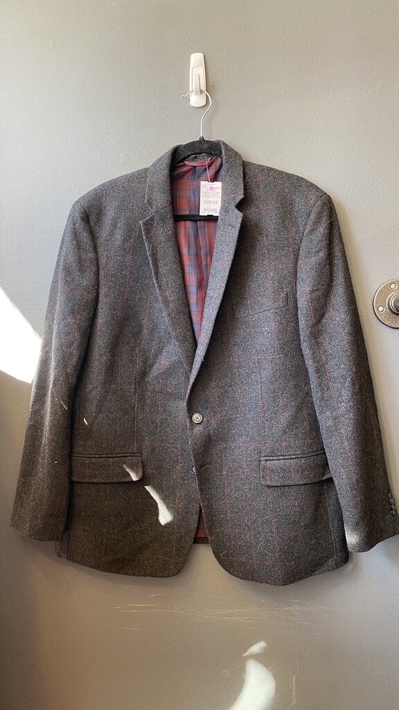 WoolBlend Plaid Blazer