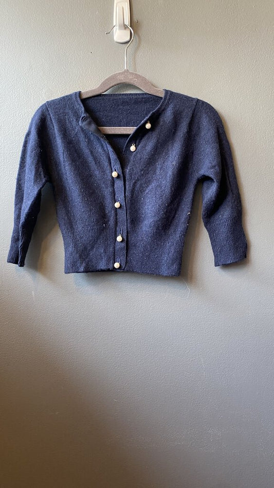 Pearl Button Cashmere Cardigan