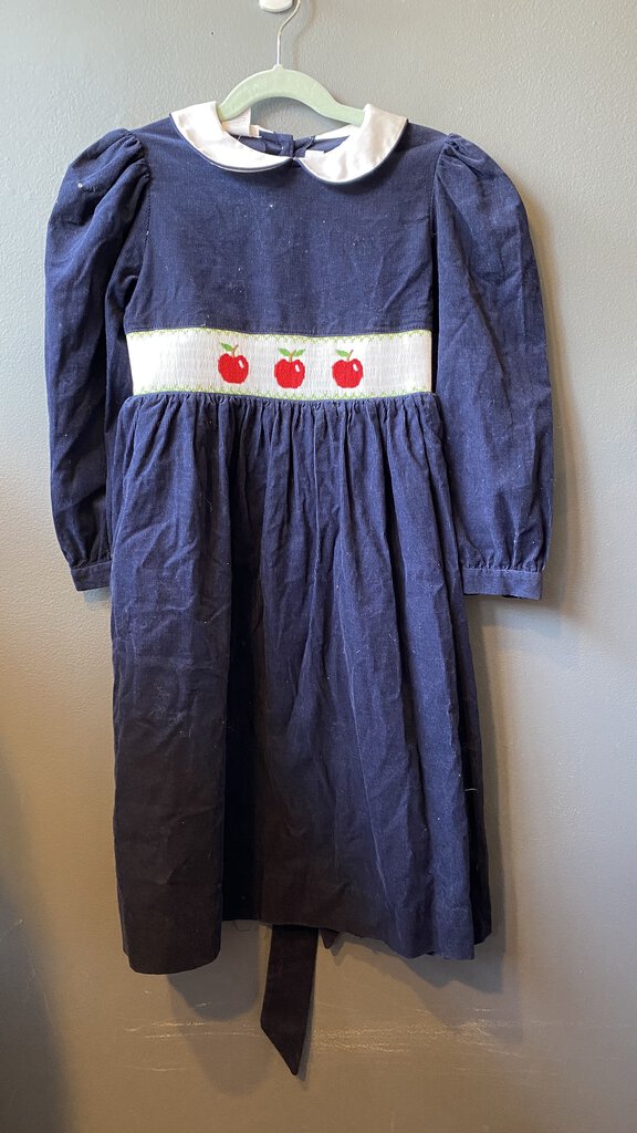 Corduroy Smocked Apple Dress