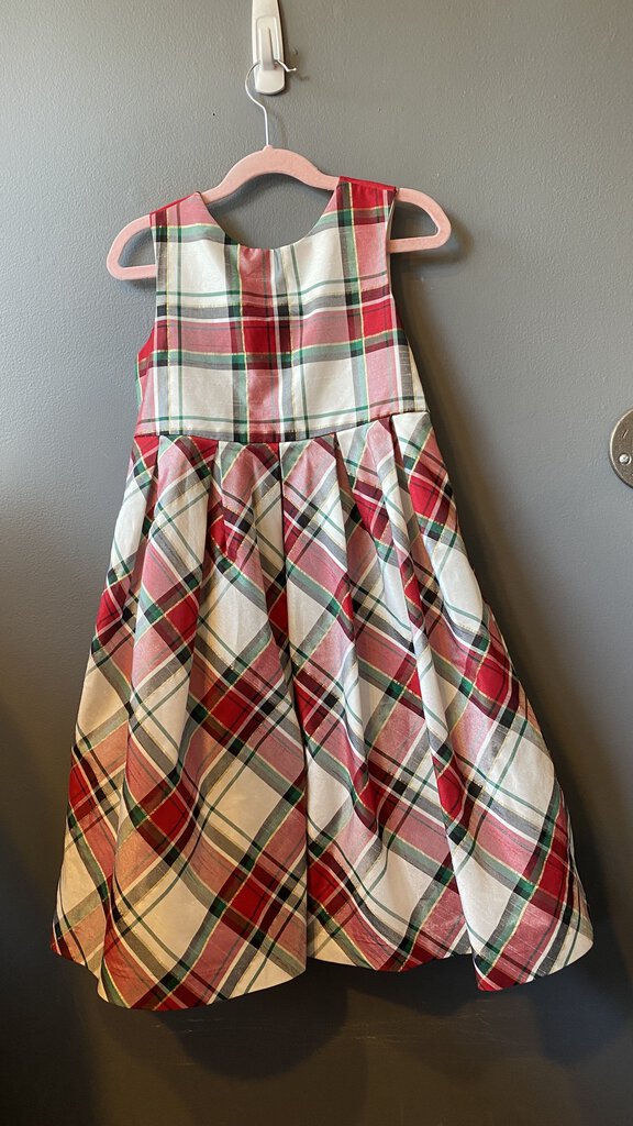 Plaid Bow Back Dress