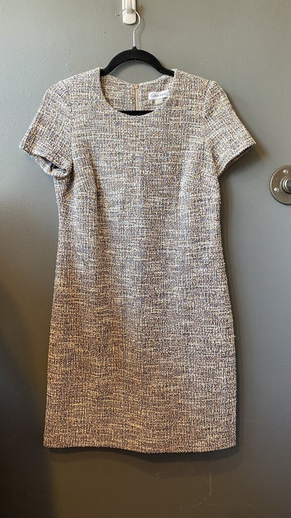 Tweed Short Sleeve Sheath Dress