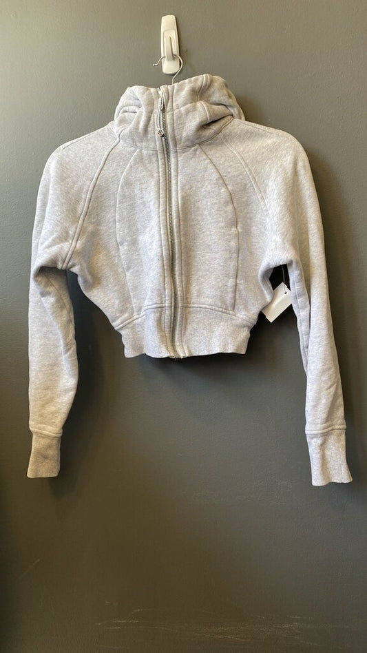 Crop Scuba Zip Up Hoodie