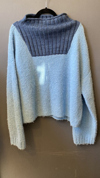 Fuzzy Knit Turtleneck Sweater