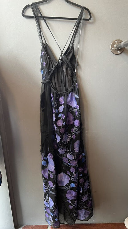 Sheer Floral Maxi Dress