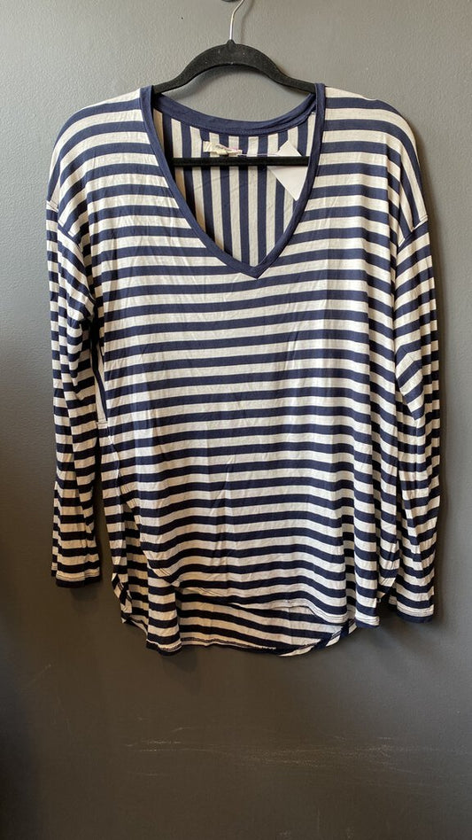 Multi Way Stripe Vneck Tee