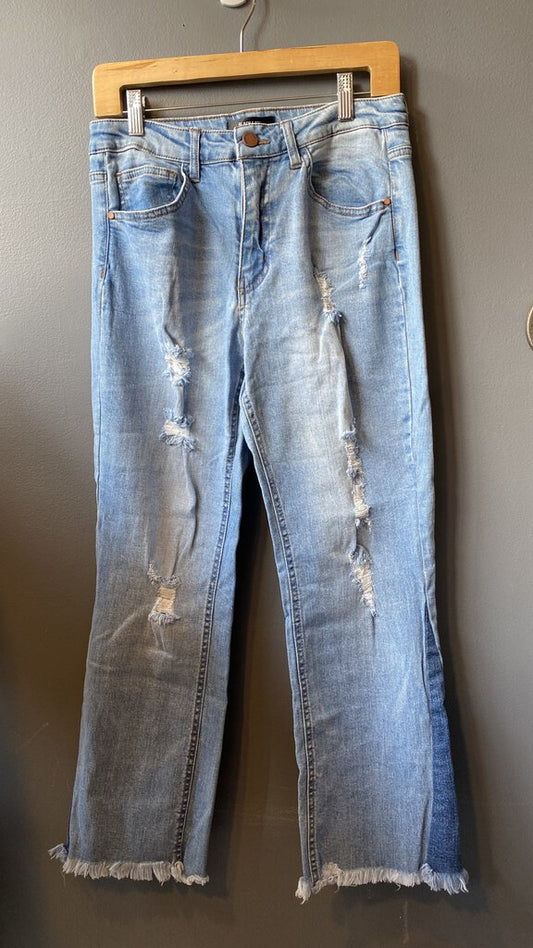 Distressed Flare Jeans