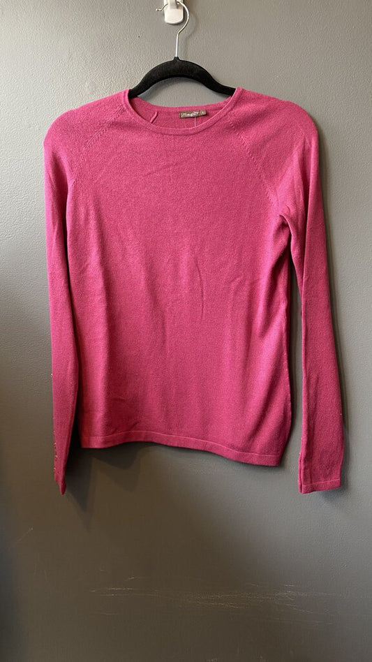 Button Cuff Crewneck Sweater