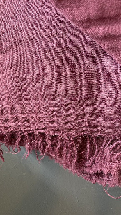 Unfinished Edge Cashmere Wrap