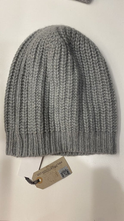 Ribbed Cashmere Beanie Hat