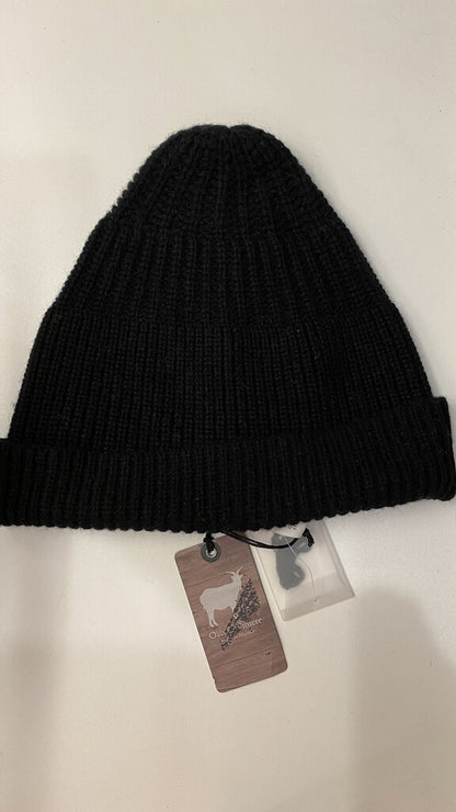 Ribbed Cashmere Beanie Hat