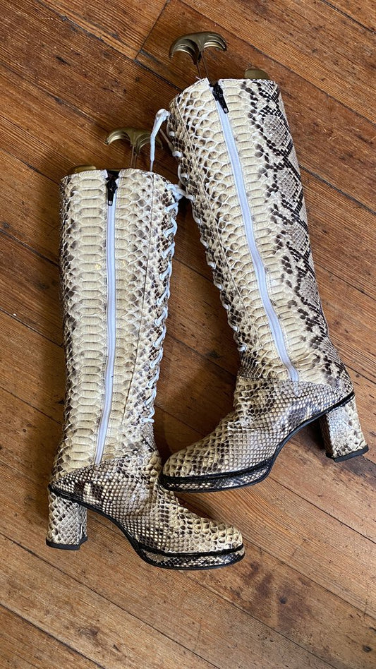 Custom Snakeskin Boots