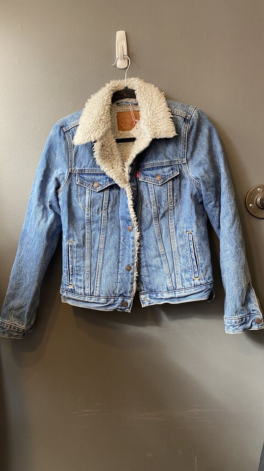 Shearling Denim Jacket