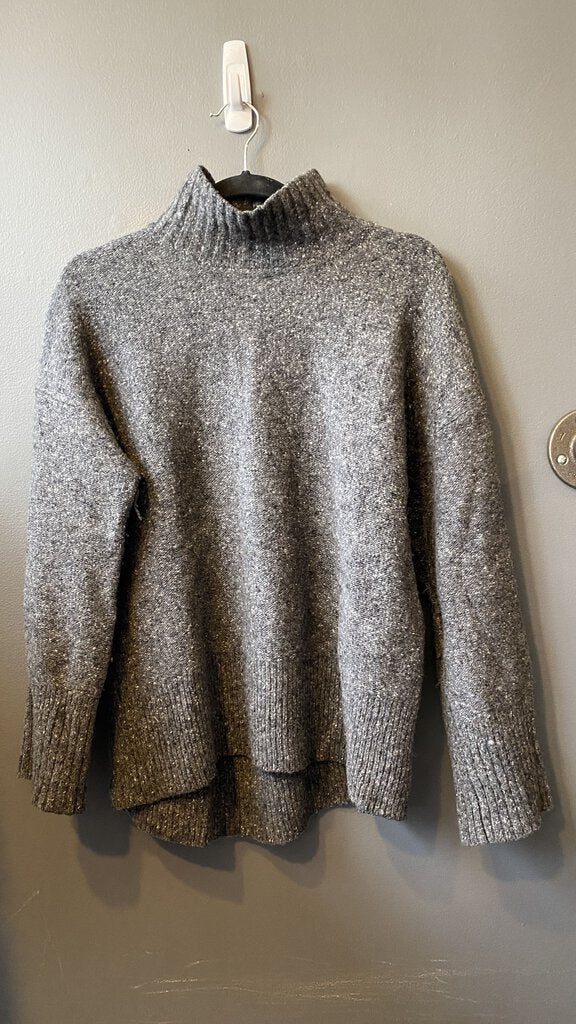 Speckled Funnelneck WoolBlend Sweater