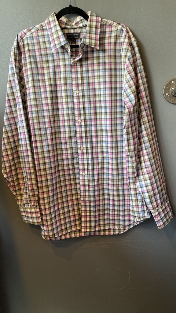 Plaid Non Iron Button Up