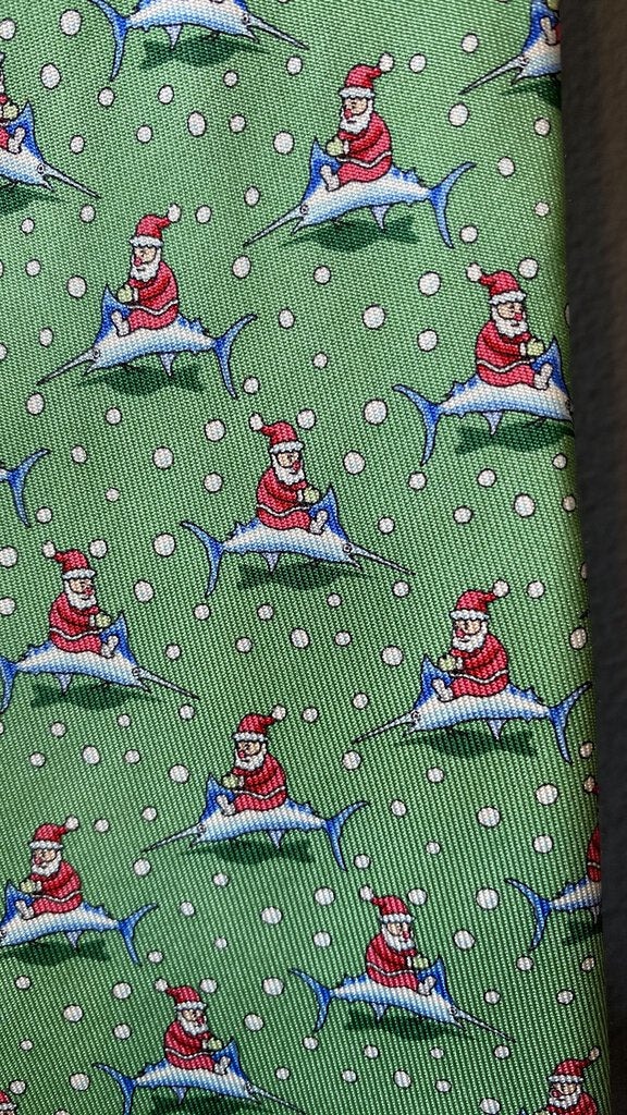 Santa Tuna Silk Tie