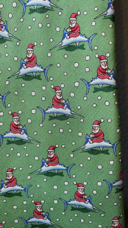 Santa Tuna Silk Tie