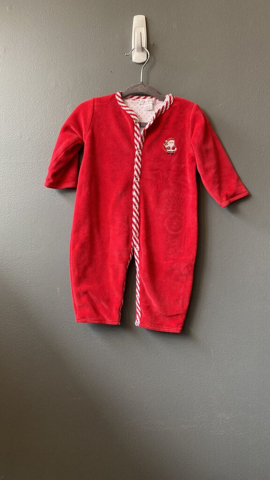 Velvet Santa Onesie