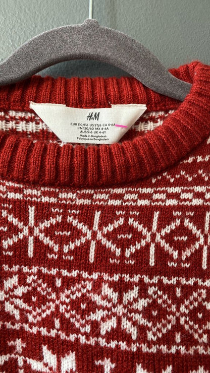 Fair Isle Red Sweater