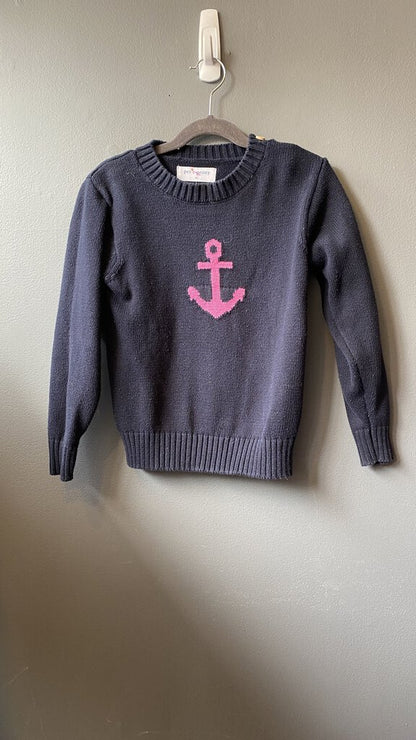 Cotton Anchor Crewneck Sweater