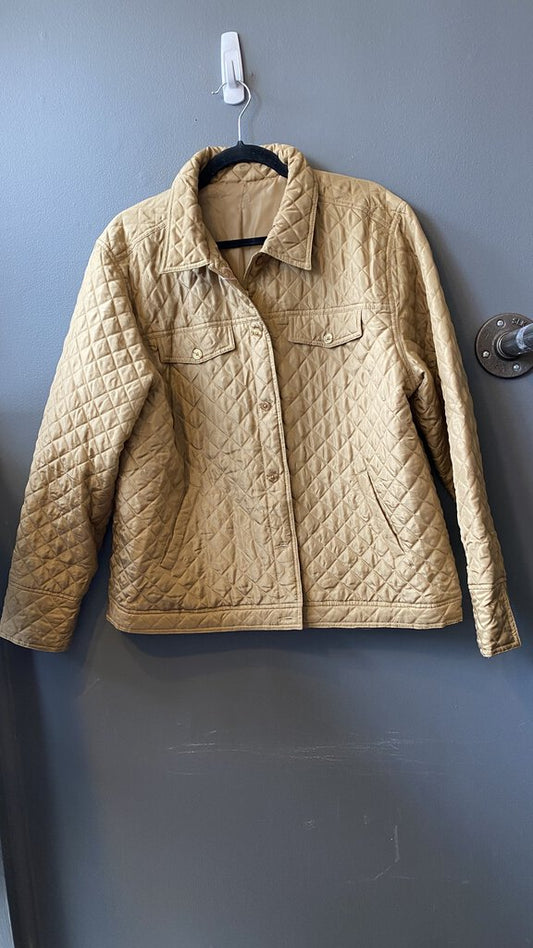 Camel Quilted Jacket