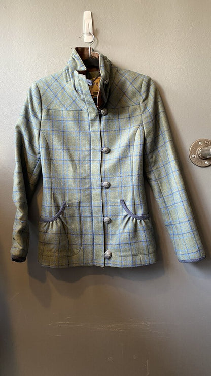 Plaid Wool Tweed Jacket