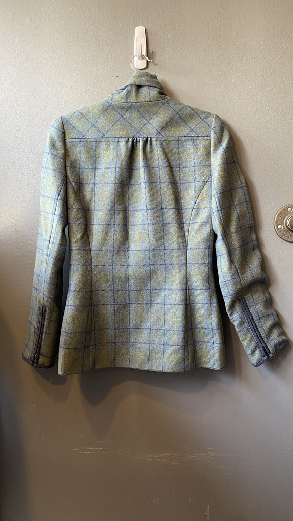 Plaid Wool Tweed Jacket