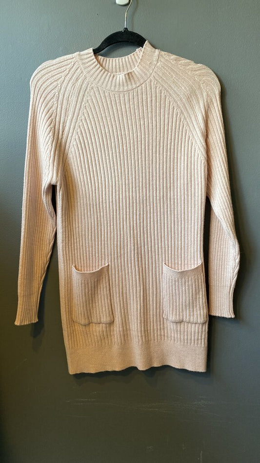 Mockneck Cashmere Tunic Sweater