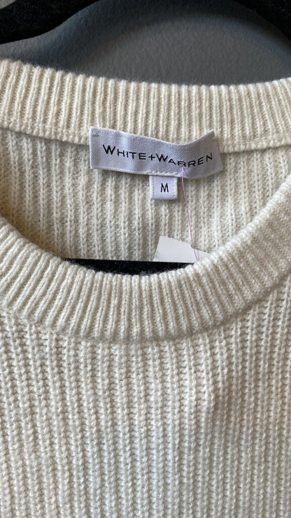 Ribbed Button Side Cashmere Sweater